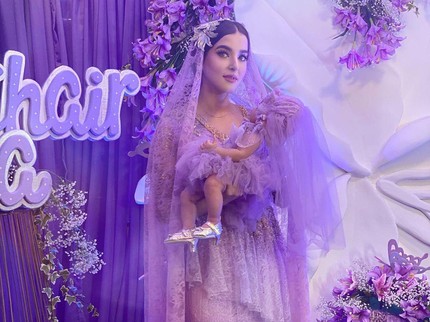 Serba Ungu dan Mewah, 7 Potret Momen Akikah Anak Tasya Farasya