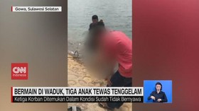 VIDEO: Bermain di Waduk, 3 Anak Tewas Tenggelam