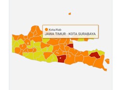Surabaya Zona Oranye, Pasien di Rumah Sakit Selama Dua Pekan Berkurang