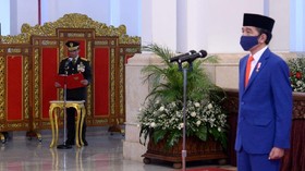 HUT RI ke-75, Jokowi Pimpin Renungan Suci di TMP Kalibata