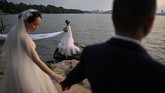 FOTO: Corona Berlalu, Wuhan Kembali Bergeliat Kehidupan di Kota Wuhan, yang pada enam bulan lalu menjadi pusat epidemi virus corona (Covid-19), kini kembali bergeliat.