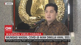 VIDEO: Imunisasi Massal Covid-19 Akan Dimulai Awal 2021
