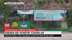 VIDEO: Siswa SD di Tulungagung Positif Covid-19