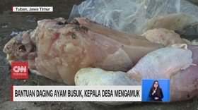VIDEO: Bantuan Daging Ayam Busuk, Kepala Desa Mengamuk