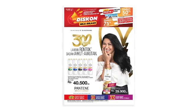 Transmart Carrefour memberikan promo HBD Indonesia, alias Hari Belanja Diskon Gila-gilaan dengan banyak potongan harga untuk aneka produk rumah tangga.