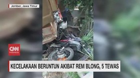 VIDEO: Kecelakaan Beruntun Akibat Rem Blong, 5 Tewas