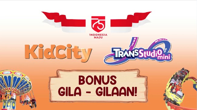 Diskon Gila-gilaan di Kids City dan Trans Studio Mini