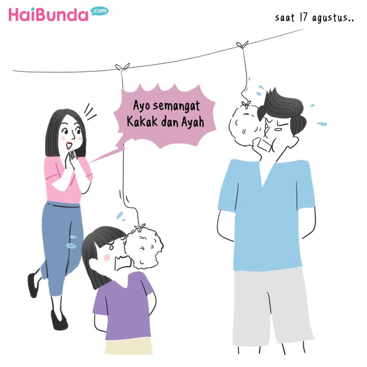 Komik HaiBunda 17 Agustus di Rumah