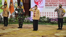 Jokowi Sampaikan 2 Pesan Khusus di Hari Pramuka