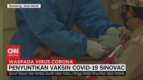 VIDEO: Penyuntikan Vaksin Covid-19 Sinovac
