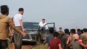 VIDEO: Tinjau Banjir, Kim Jong-un Tak Mau Terima Bantuan