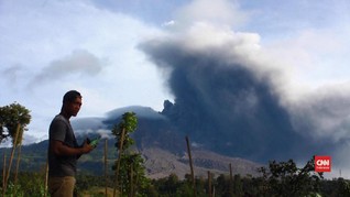 VIDEO: Enam Hari Terakhir, Gunung Sinabung 11 Kali Erupsi