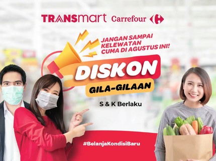 Yuk Belanja di Transmart Carrefour, Ada Diskon Gila-gilaan Sampai 75%