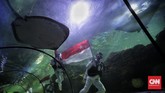 FOTO: Gladi Resik Pengibaran Merah Putih di Dalam Air Pengelola Aquarium Utama Sea World Ancol akan melakukan pengibaran Bendera Merah Putih di dalam Air pada HUT RI ke-75. Pengunjung bisa memesan tiket online.