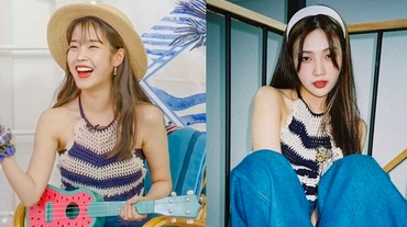 img-title Adu Seksi IU dan Joy Red Velvet Kembaran Pakai Tank Top Mahal