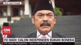 VIDEO: FX Hadi: Calon Independen Bukan Boneka