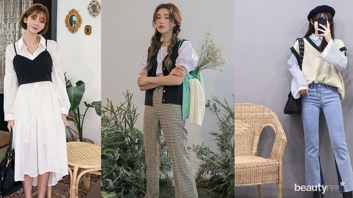 Tampil Kece Abis dengan 7 Style Vest ala Korea Ini yuk!