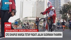 VIDEO: CFD Dihapus, Warga Tetap Padati Jalan Sudirman-Thamrin