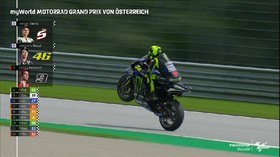 VIDEO: Aksi Wheelie Rossi di Kualifikasi MotoGP Austria