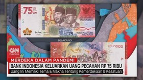 VIDEO: Bank Indonesia Keluarkan Uang Pecahan Rp75 Ribu