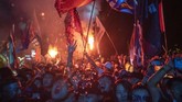 FOTO: Euforia Festival Musik di China Digelar kala Pandemi Di tengah situasi pandemi yang masih melanda banyak negara di dunia, China justru membuka konser luar ruang pertama pada tahun ini, Midi Music Festival.