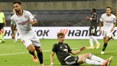 FOTO: Sevilla Kubur Mimpi MU di Liga Europa Sevilla meraih kemenangan 2-1 atas Manchester United sekaligus mengubur mimpi The Red Devils untuk melaju ke final Liga Europa
