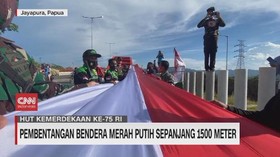 VIDEO: Pembentangan Bendera Merah Putih Sepanjang 1500 Meter
