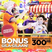 Bonus Saldo Gila-gilaan KidCity dan Trans Studio Mini Hingga Rp300 Ribu!