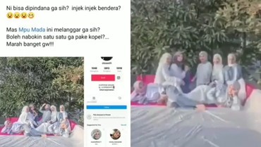 img-title Bendera Merah Putih Jadi Alas Foto, Sekelompok Wanita Ini Tuai Hujatan