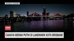 VIDEO: Cahaya Merah Putih di Landmark Kota Brisbane