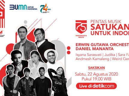 HUT RI ke-75, BNI Gelar Lagi Konser Satukan Energi Bersama Erwin Gutawa