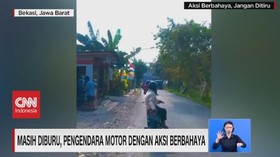 VIDEO: Masih Diburu, Pengendara Motor Dengan Aksi Berbahaya