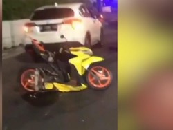 Video Tabrakan Mobil-Motor di Jalan Sudirman Jakarta, 1 Tewas