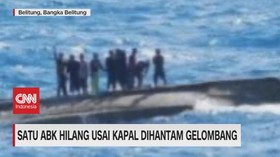 VIDEO: Satu ABK Hilang Usai Dihantam Gelombang