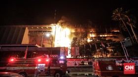 FOTO: Kebakaran Gedung Kejaksaan Agung