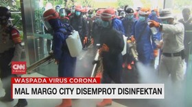 VIDEO: Mal Margo City Disemprot Disinfektan