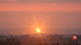 VIDEO: Roket Israel Kembali Hantam Gaza saat Fajar