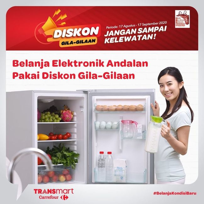 Belanja Mesin Cuci  hingga Setrika  di Transmart Carrefour 