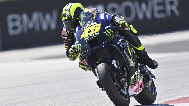Pembalap Monster Energy Yamaha Valentino Rossi berhasil jadi yang tercepat di sesi tes bebas ketiga (FP3) MotoGP San Marino.