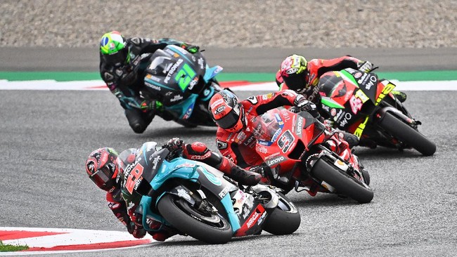 Klasemen MotoGP 2020 jelang MotoGP San Marino di Sirkuit Misano masih dikuasai Fabio Quartararo dengan keunggulan atas Andrea Dovizioso.