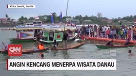 VIDEO: Angin Kencang Menerpa Wisata Danau