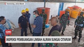 VIDEO: Inspeksi Pembuangan Limbah Aliran Sungai Citarum