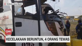 VIDEO: Kecelakaan Beruntun Cipali, 4 Orang Tewas