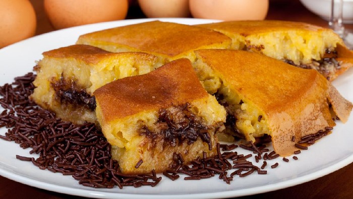 Sweet cheese and chocolate Martabak Manis Indonesian Food