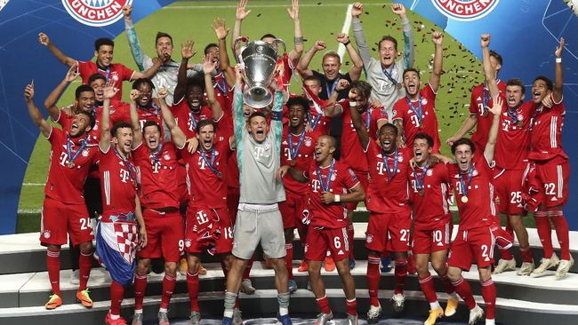 FOTO: Momen Bayern Munchen Kembali Peluk Trofi Liga Champions