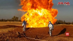 VIDEO: Pipa Gas Meledak Sebabkan Listrik Padam di Suriah