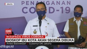 VIDEO: Bioskop di Ibu Kota Segera Dibuka