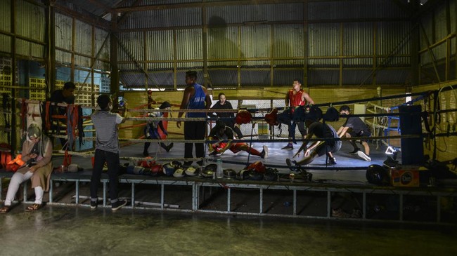 FOTO: Geliat Latihan Petinju di Aceh