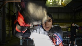 FOTO: Geliat Latihan Petinju di Aceh