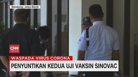 VIDEO: Pengujian Kedua Uji Vaksin Sinovac